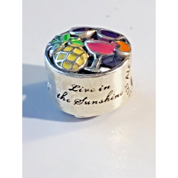 Pandora Rare! Summer Live in the Sunshine Enamel  $ silver - Picture 4 of 6